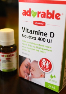 Vitamine D liquide, 400 UI
